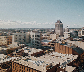 Aerial view of urban area // Grant Porter / unsplash.com