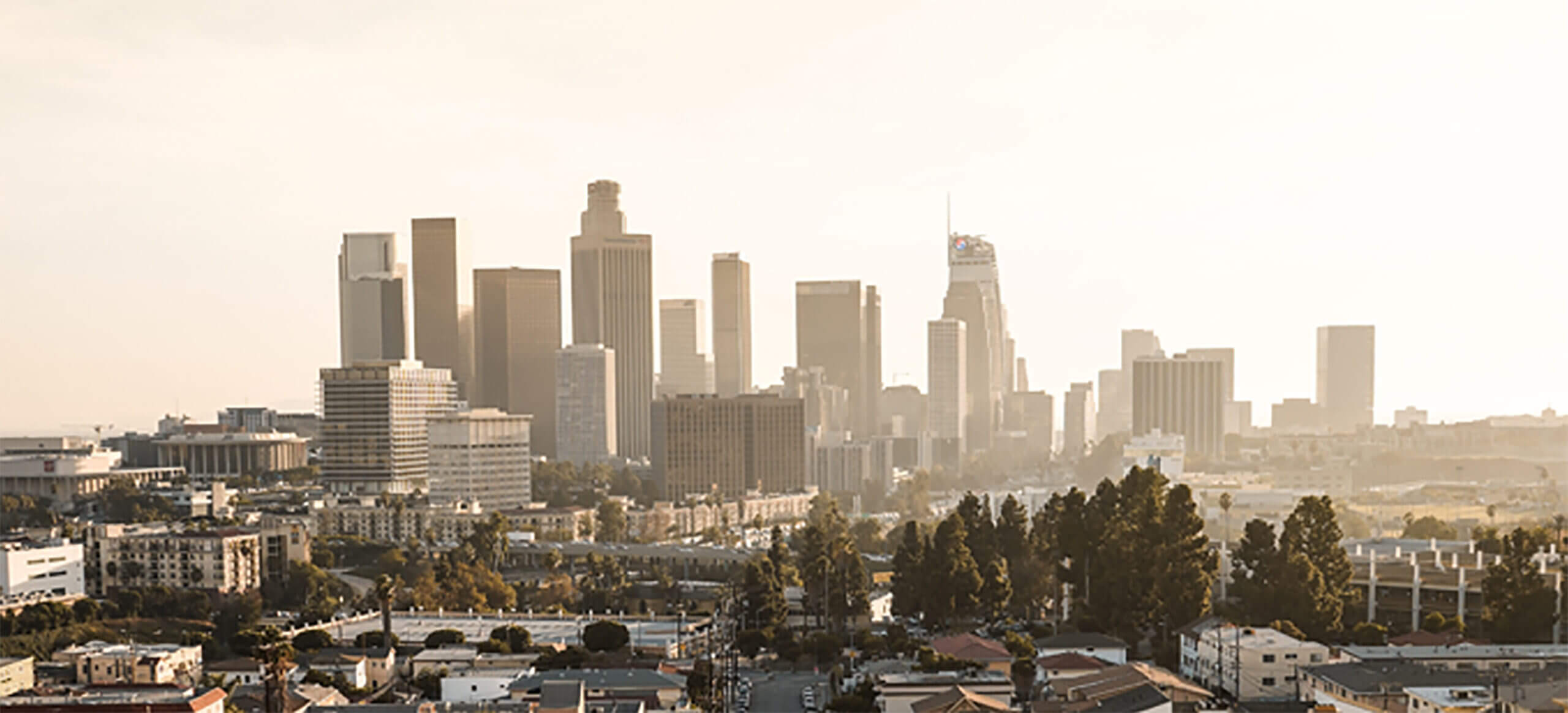 Photo of LA skyline  